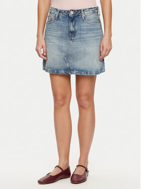 Tommy Hilfiger Tommy Hilfiger Φούστα τζιν WW0WW44334 Μπλε Regular Fit