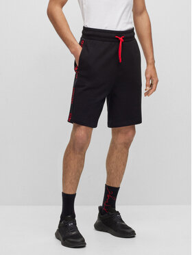 HUGO Hugo Sportovní kraťasy Sporty Logo 50496996 Černá Regular Fit