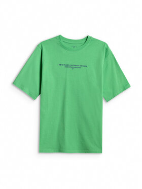4F 4F T-Shirt ENJOY THE OUTDOORS Zielony Loose Fit