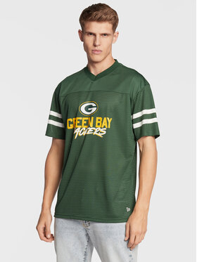 New Era New Era T-Shirt Green Bay Packers NFL Script 60284670 Zielony Relaxed Fit