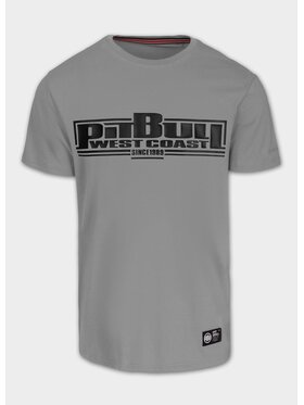 PITBULL PITBULL T-Shirt Koszulka Slim Fit Classic Boxing M Szary Regular Fit