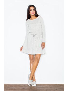 FIGL FIGL Sukienka M334 Szary Regular Fit