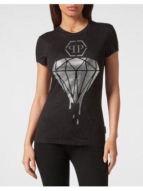 PHILIPP PLEIN PHILIPP PLEIN Tričko 3241 Čierna Regular Fit