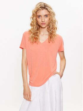 Moss Copenhagen Moss Copenhagen T-Shirt 17627 Pomarańczowy Basic Fit