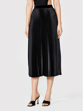 Simple Simple Plesirana suknja SDD001 Crna Regular Fit