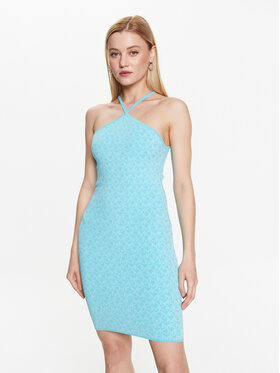 MICHAEL Michael Kors MICHAEL Michael Kors Každodenní šaty MS381OX5KZ Modrá Slim Fit