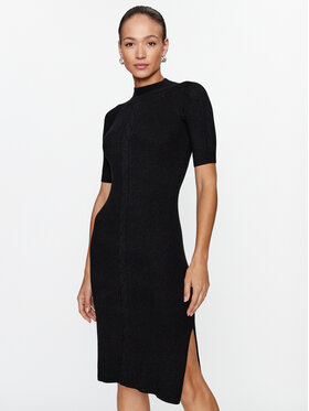 Guess Guess Плетена рокля Arielle W3BK40 Z3940 Черен Regular Fit