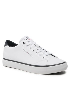 Tommy Hilfiger Tommy Hilfiger Snīkeri Hi Vulc Core Low Leather FM0FM04731 Balts
