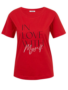 Orsay Orsay T-Shirt 166463302000__M Czerwony Regular Fit