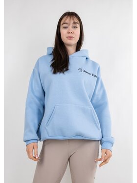 DKaren Sport DKaren Sport Bluza Eq 001 Błękitny Classic Fit