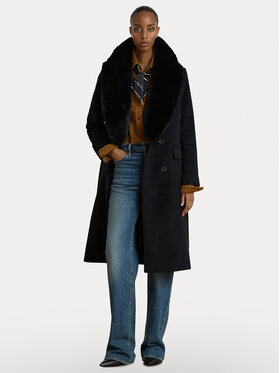 LAUREN RALPH LAUREN LAUREN RALPH LAUREN Vilnonis paltas 297P23450002 Šviesiai ruda Oversize