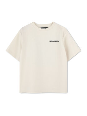 Karl Lagerfeld Kids Karl Lagerfeld Kids Tričko Z30440 S Biela Regular Fit