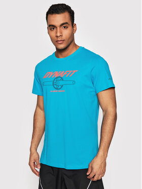 Dynafit Dynafit T-shirt Graphic Co 08-70998 Plava Regular Fit