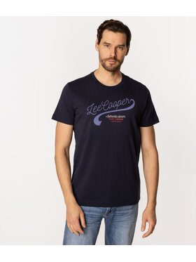 Lee Cooper Lee Cooper T-Shirt AUTHENTIC5 1160 Granatowy Regular Fit