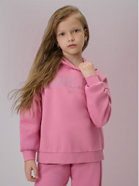 4F 4F Bluza 4FJRSS26TSWSF2627-54S Różowy Loose Fit