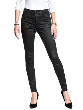 Wrangler Wrangler Jeansy HIGH RISE SKINNY Czarny Skinny Fit