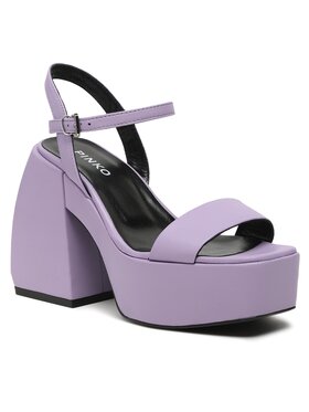 Pinko Pinko Sandale Fantine Wedge PE 23 BLKS1 100655 A0N9 Ljubičasta