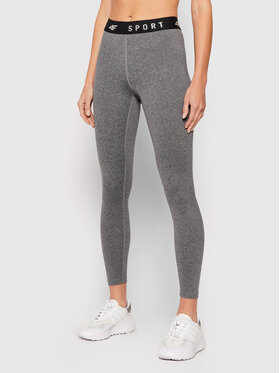 4F 4F Legginsy NOSH4-SPDF351 Szary Slim Fit