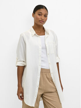 Kaffe Kaffe Camicia Naya 10506337 Écru Relaxed Fit
