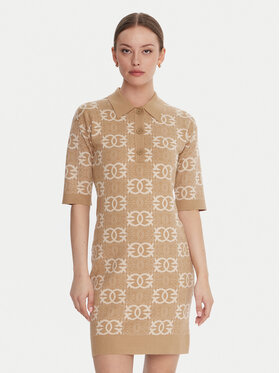 PINKO PINKO Trikotāžas kleita Nothing 106039 A2YD Bēšs Regular Fit