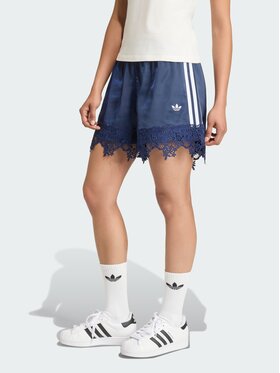 adidas adidas Szorty sportowe SATIN LACE Niebieski jasny Loose Fit