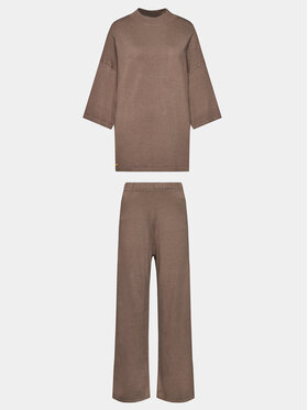 Selmark Selmark Pižama Tricot P7776 Bež Regular Fit