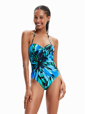 Desigual Desigual Peldkostīms Rainforest 23SWMK35 Zils