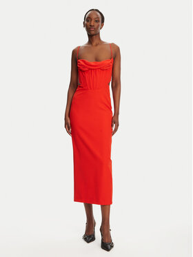 BARDOT BARDOT Rochie cocktail Martini 58535DB Roșu Slim Fit