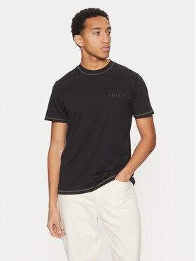 Guess Guess T-Shirt U5RI01 KCAM1 Černá Regular Fit