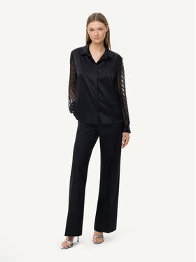 KMX Studio KMX Studio Bluzka 505190007 Czarny Straight Fit