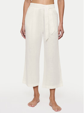 Triumph Triumph Pantaloni pijama Summer 10222571 Écru Relaxed Fit