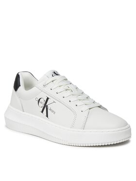 Calvin Klein Jeans Calvin Klein Jeans Snīkeri Chunky Cupsole Laceup Mon Lth Wn YW0YW00823 Balts