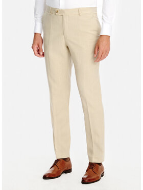 Pako Lorente Pako Lorente Spodnie garniturowe P26SP-6G-022 Beżowy Slim Fit