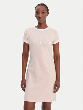 Guess Guess Každodenné šaty V6GK05 K2988 Ružová Regular Fit
