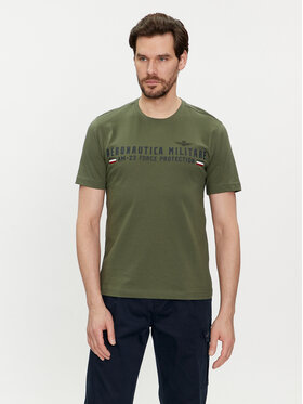 Aeronautica Militare Aeronautica Militare T-Shirt 241TS1942J538 Zielony Regular Fit
