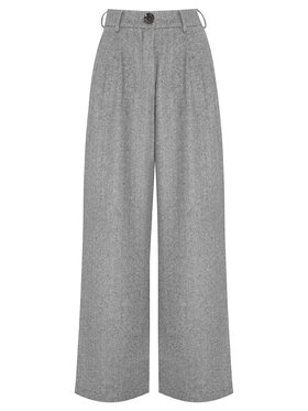 Magda Matyja Magda Matyja Spodnie materiałowe CLAIR TROUSERS Szary Loose Fit