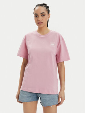 Lee Lee T-Shirt 112350207 Różowy Relaxed Fit