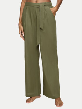 Triumph Triumph Pantaloni pijama Summer 10222571 Verde Relaxed Fit
