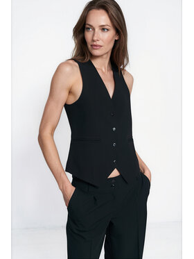 NIFE NIFE Kamizelka KA08 Czarny Tailored Fit