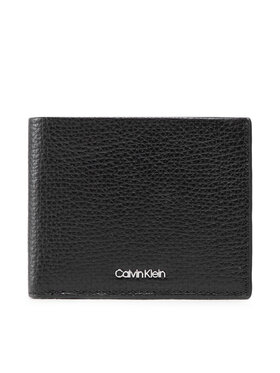 Calvin Klein Calvin Klein Duży Portfel Męski Minimalism Bifold 5Cc W/Coin K50K509616 Czarny