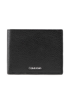Calvin Klein Calvin Klein Veľká pánska peňaženka Minimalism Bifold 5Cc W/Coin K50K509616 Čierna
