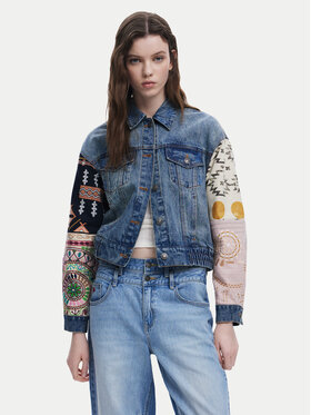 Desigual Desigual Jeansová bunda Cassid 25SWED59 Modrá Regular Fit
