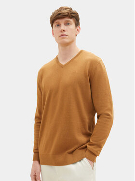 Tom Tailor Tom Tailor Sweter 1027665 Brązowy Regular Fit