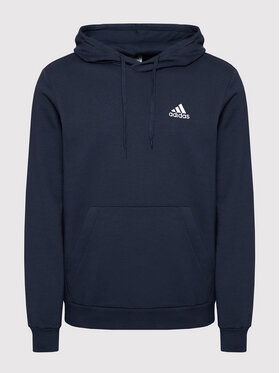 Adidas Majica Dugih Rukava FeelCozy Hoodie H12216 Tamnoplava Regular Fit