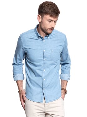 Wrangler Wrangler Camicia BUTTON DOWN Blu Slim Fit