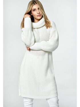 FIGL FIGL Sweter M890 Biały Oversize
