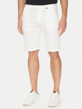 KARL LAGERFELD KARL LAGERFELD Šortky z materiálu 265812 552829 Bílá Regular Fit