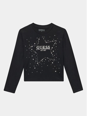 Guess Guess T-Shirt J3BI09 J1314 Černá Regular Fit