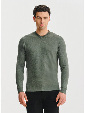 Pako Lorente Pako Lorente Sweter P25WN-2X-034 Zielony Classic Fit