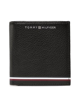 Tommy Hilfiger Tommy Hilfiger Portafoglio piccolo da uomo Th Central Trifold AM0AM11261 Nero